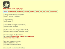 Tablet Screenshot of dinisnoise.org